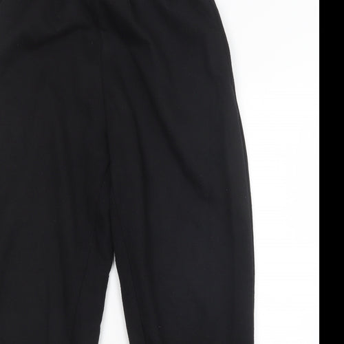 Preworn Womens Black   Sweatpants Trousers Size 12 L28 in