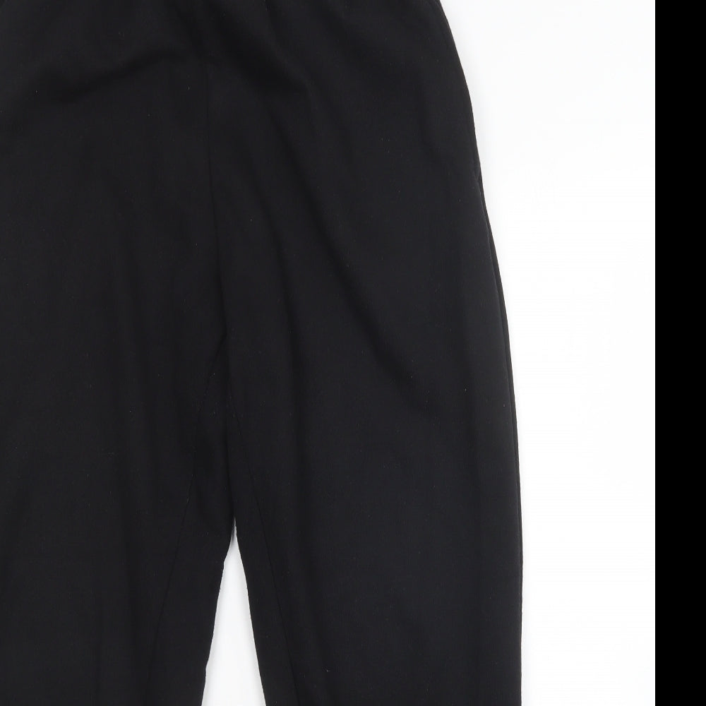 Preworn Womens Black   Sweatpants Trousers Size 12 L28 in