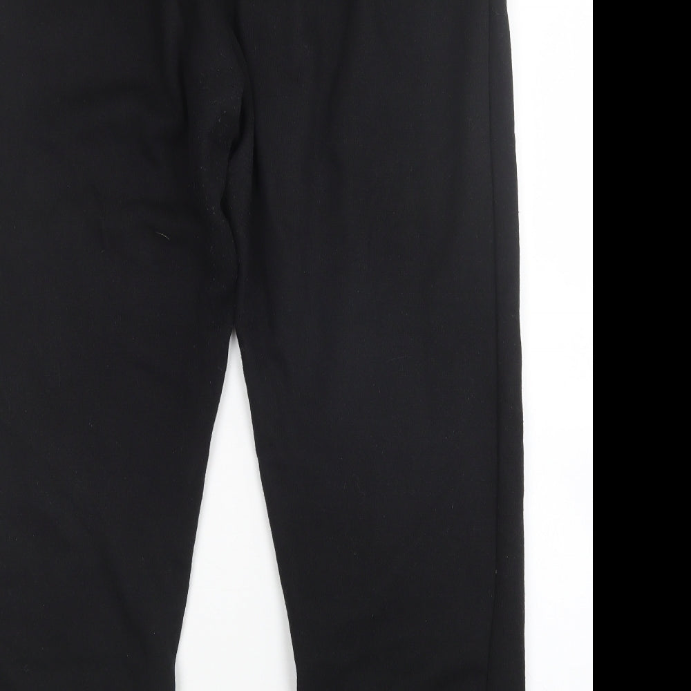 Preworn Womens Black   Sweatpants Trousers Size 12 L28 in