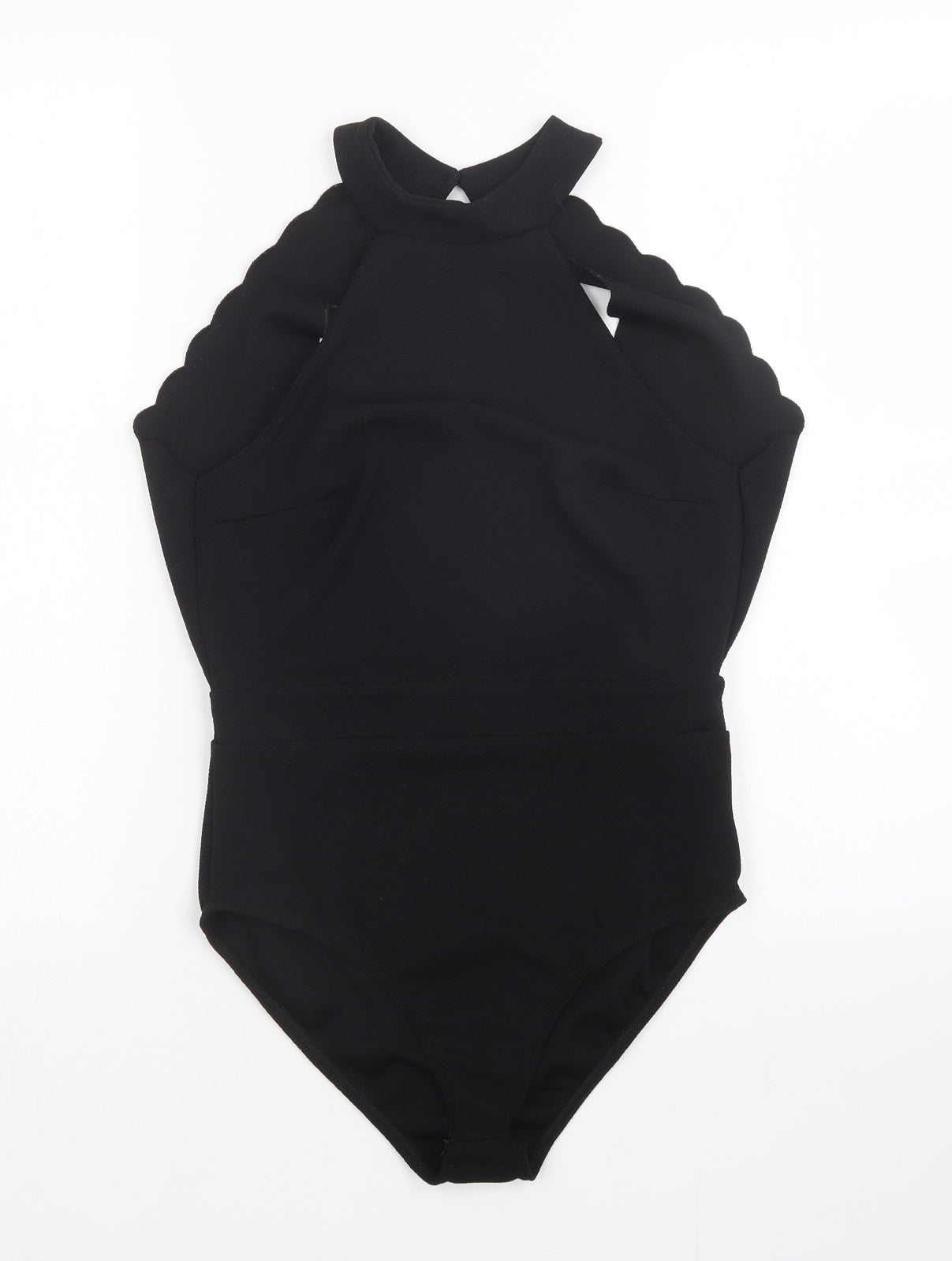 Boohoo Womens Black   Bodysuit One-Piece Size 10