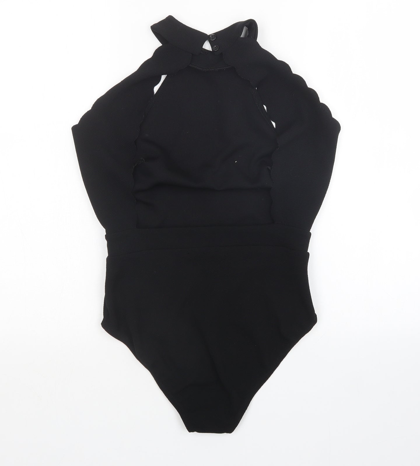 Boohoo Womens Black   Bodysuit One-Piece Size 10