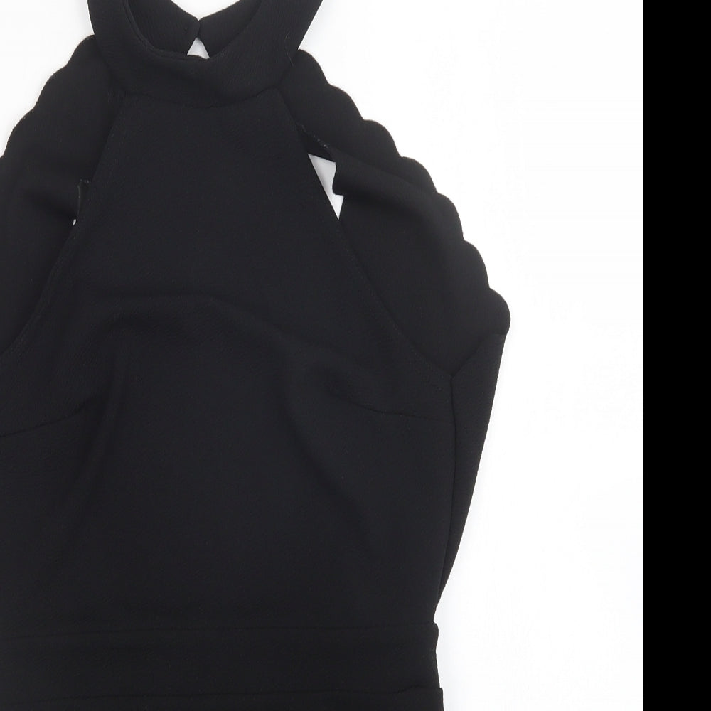 Boohoo Womens Black   Bodysuit One-Piece Size 10