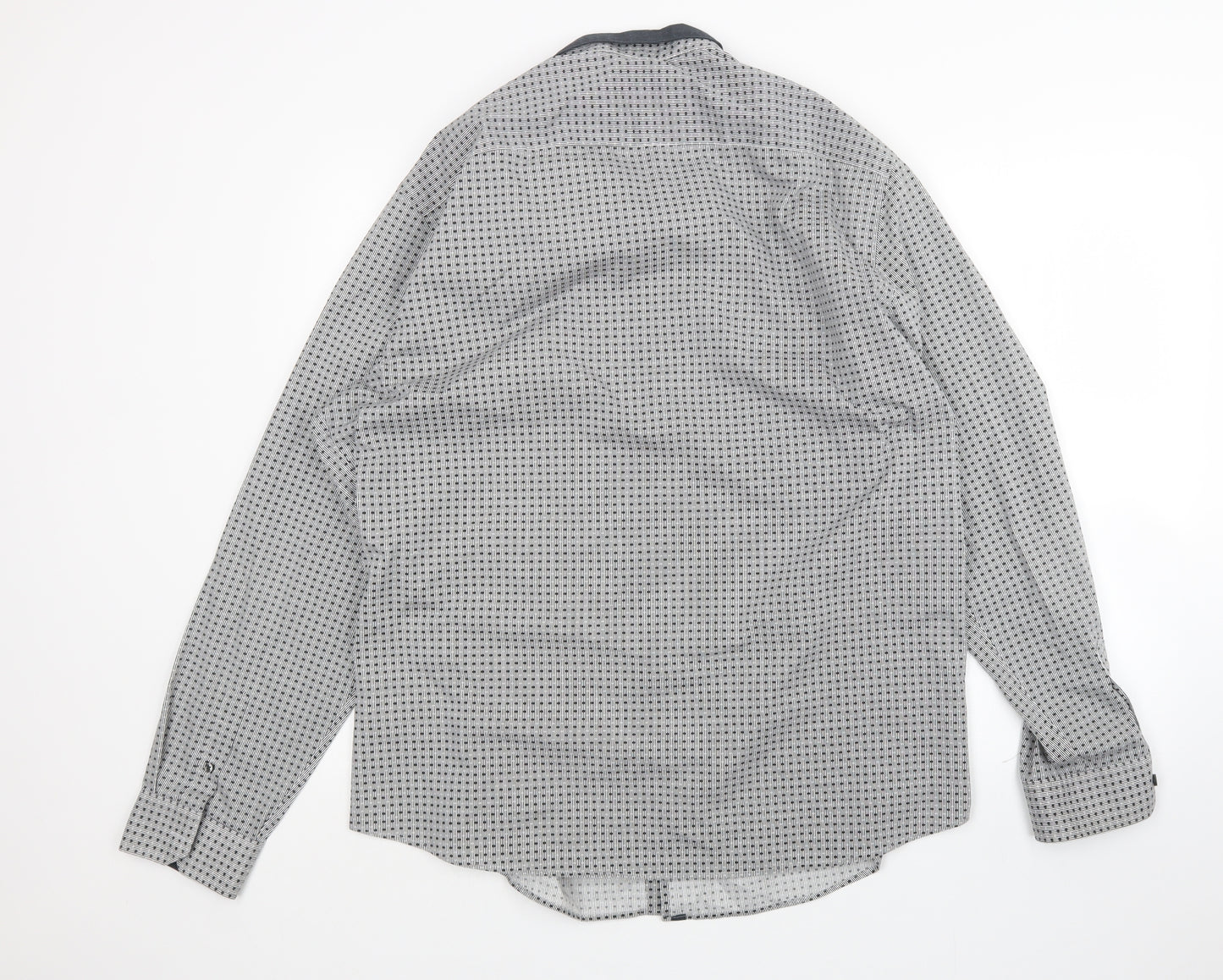George Mens Multicoloured Geometric   Button-Up Size 2XL
