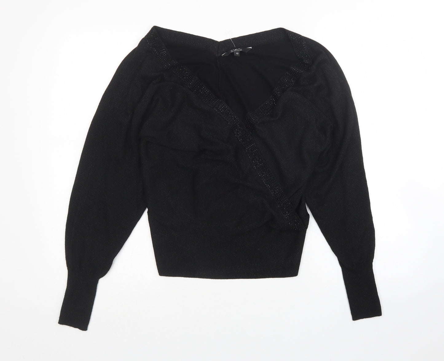 Debenhams Womens Black   Pullover Jumper Size 10