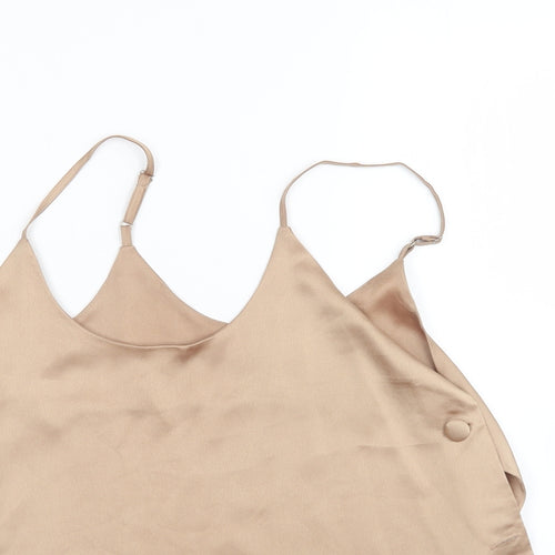 Boohoo Womens Brown   Basic Tank Size 10