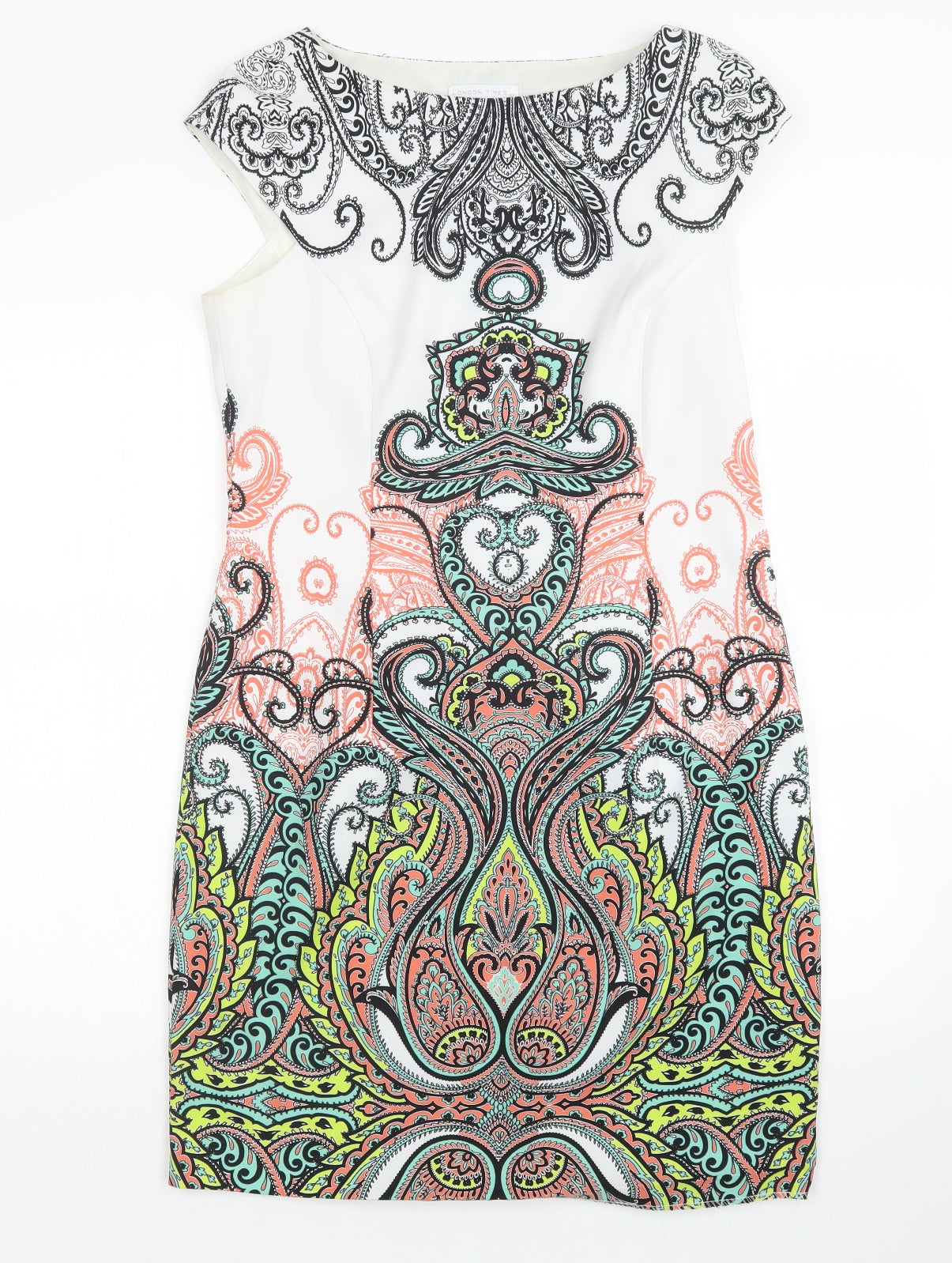 London Times Womens Multicoloured Paisley  Shift  Size 16