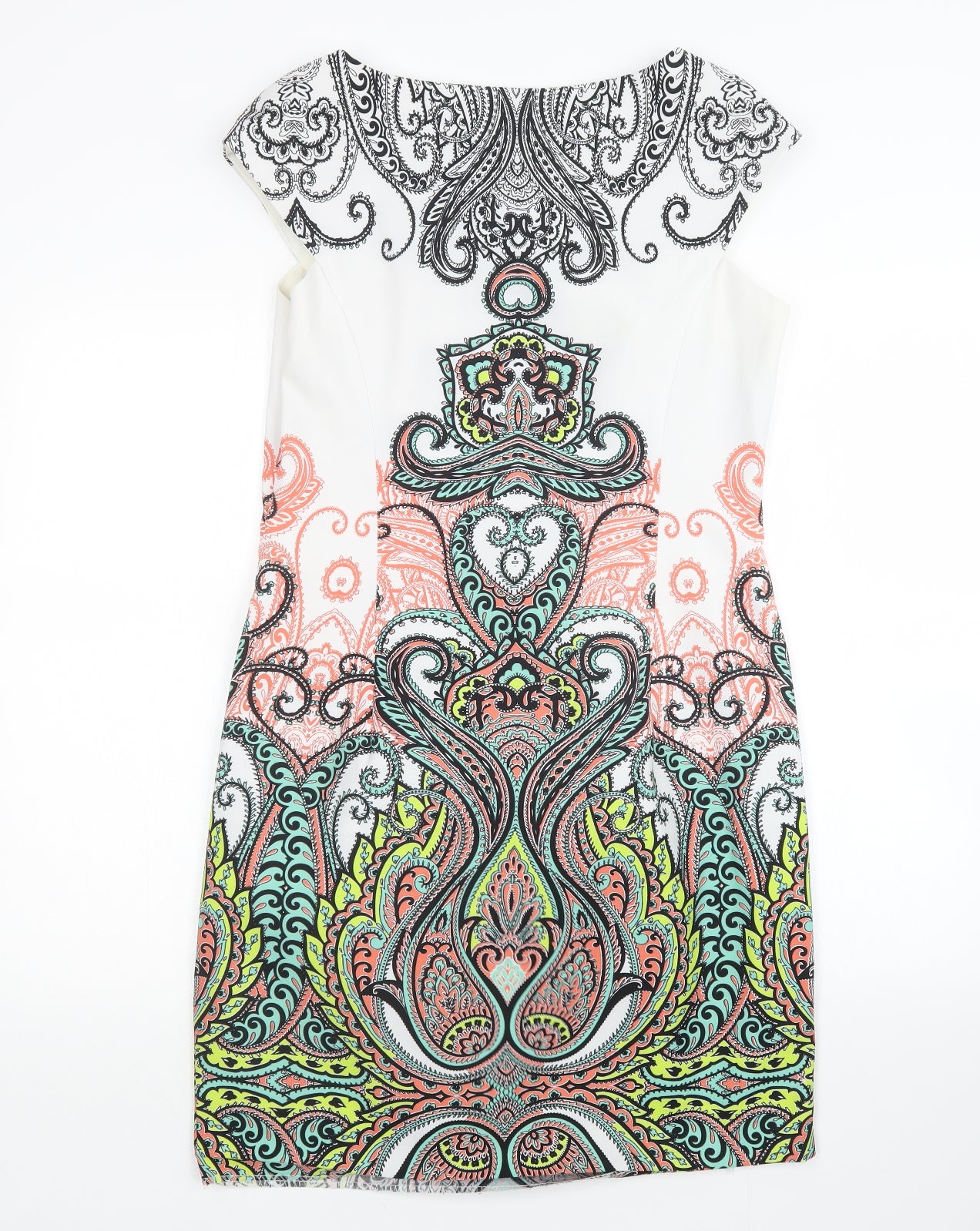 London Times Womens Multicoloured Paisley  Shift  Size 16