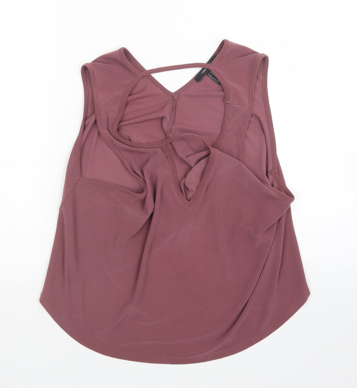 FOREVER 21 Womens Pink Basic Blouse Size M