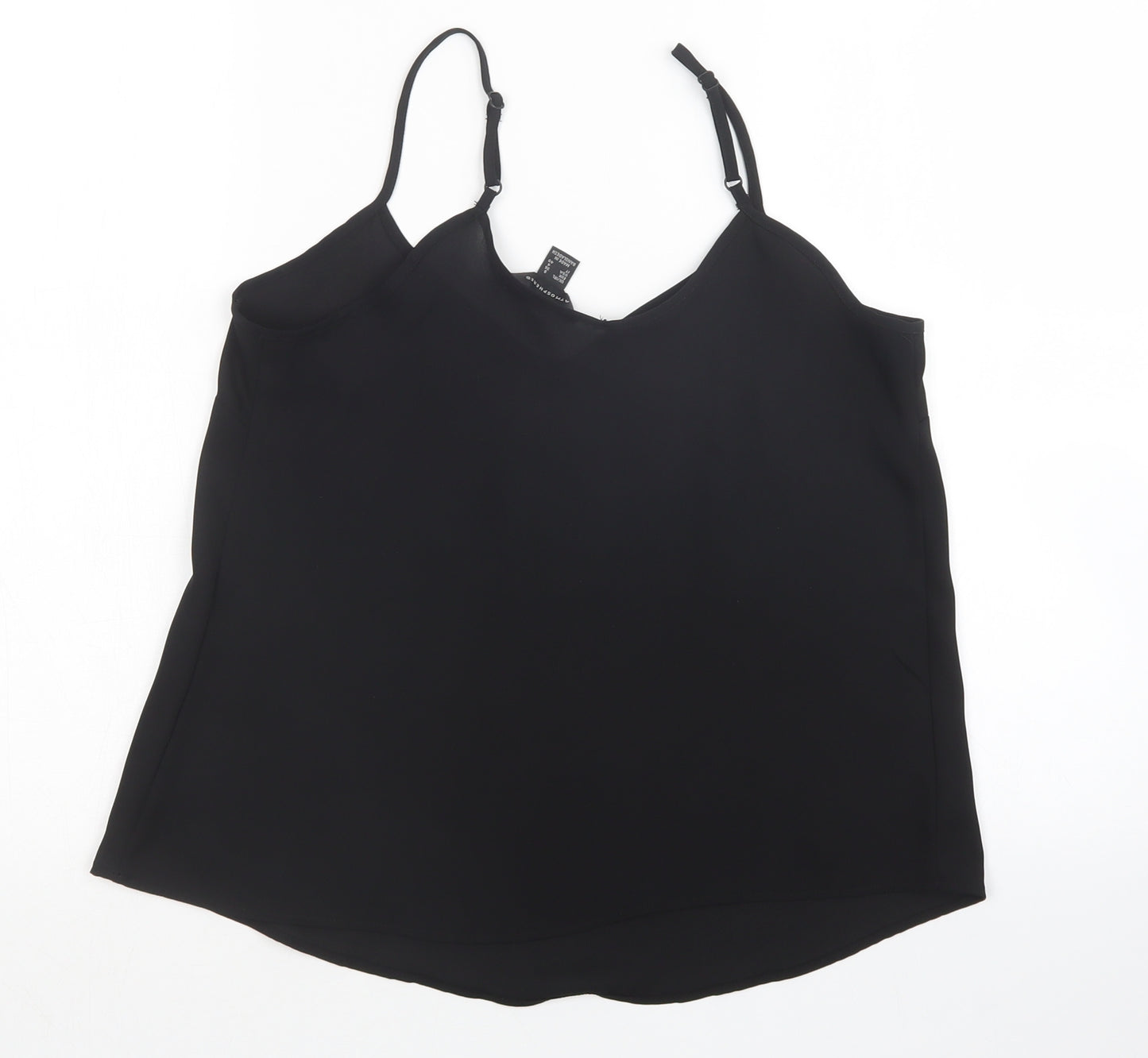 Primark Womens Black   Basic Tank Size 8