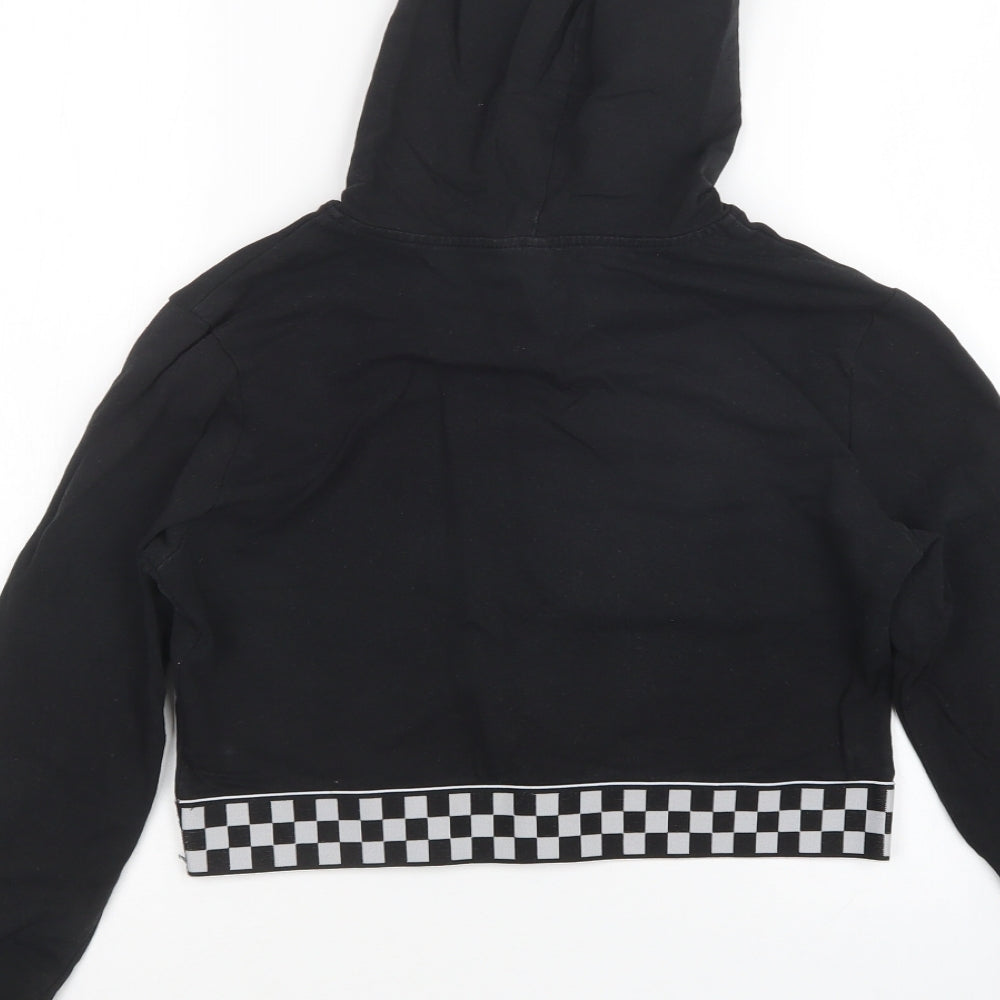 H&M Womens Black   Pullover Hoodie Size M  - Cropped