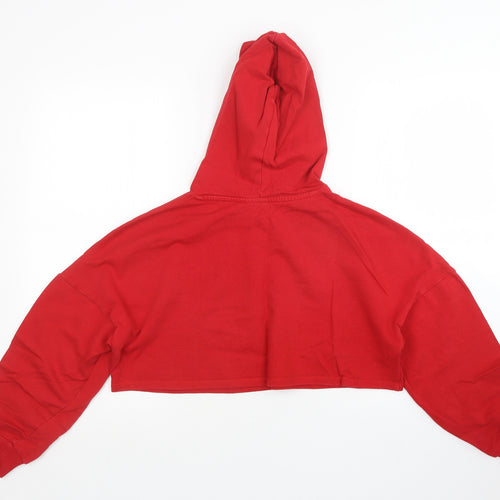 H7m Womens Red   Pullover Hoodie Size XS  - Cropped