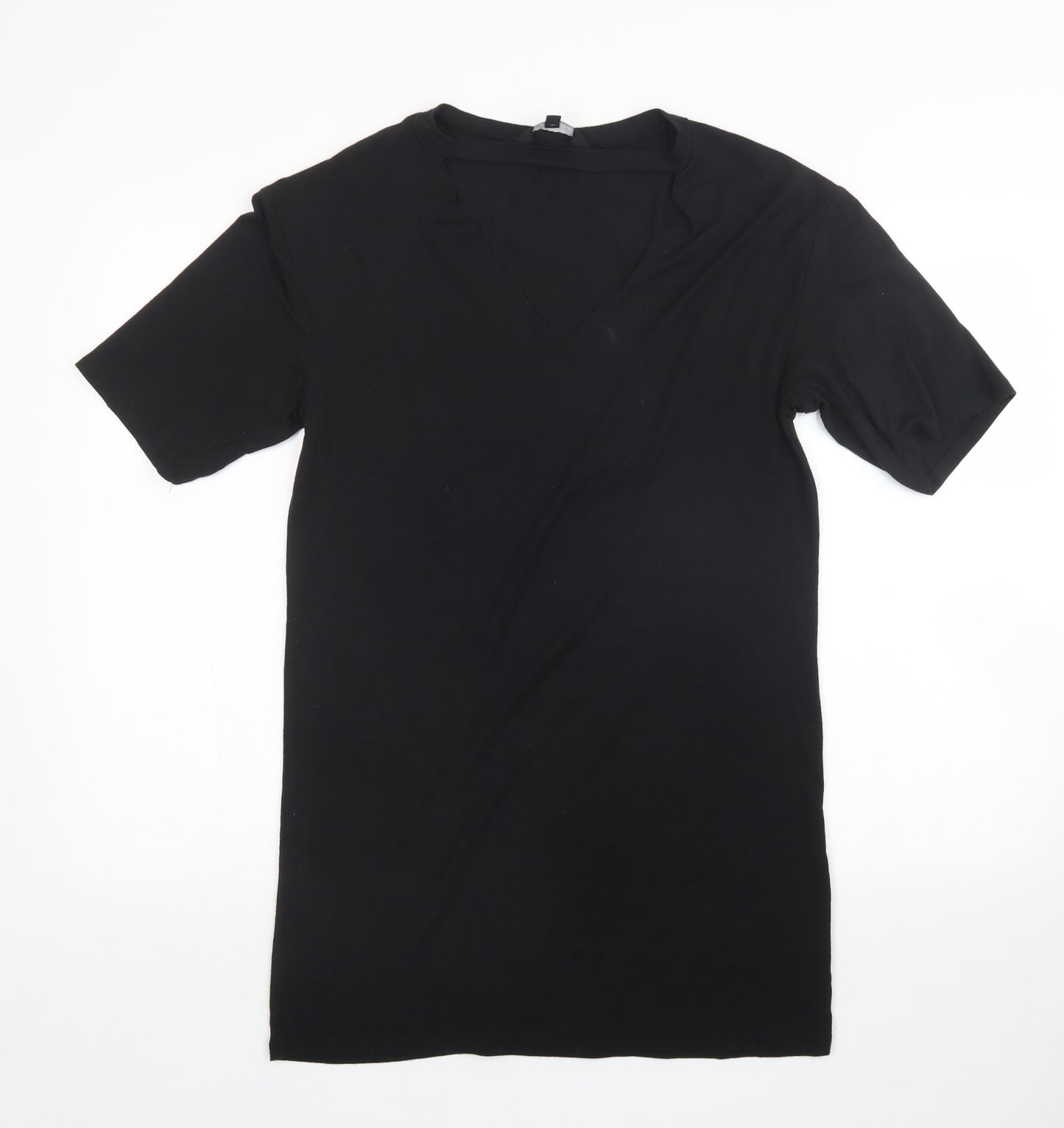 New Look Womens Black   T-Shirt Dress  Size 8