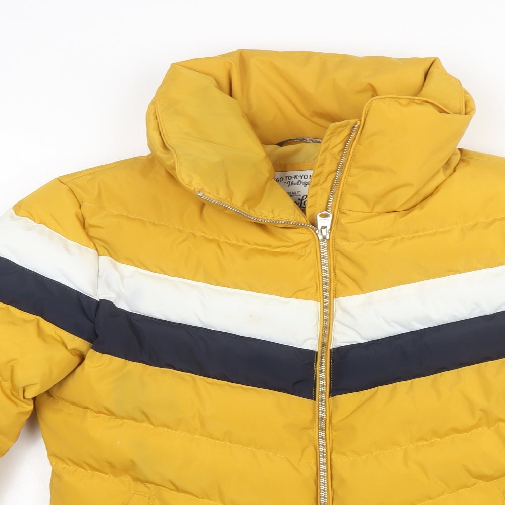 Tokyo Laundry Womens Yellow   Puffer Jacket Jacket Size 10