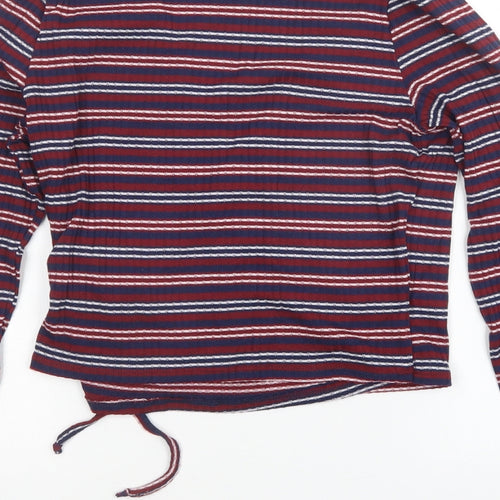 In The Moment  Womens Multicoloured Striped  Pullover Jumper Size M