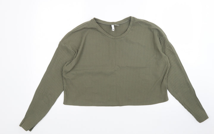 H&M Womens Green   Pullover Jumper Size M