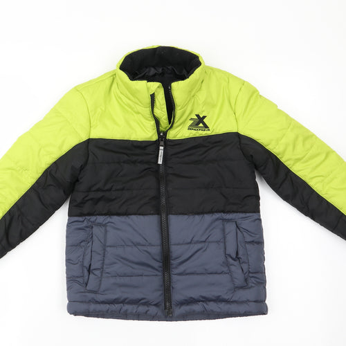 ZeroXposur Boys Black Striped  Anorak Coat Size 5-6 Years