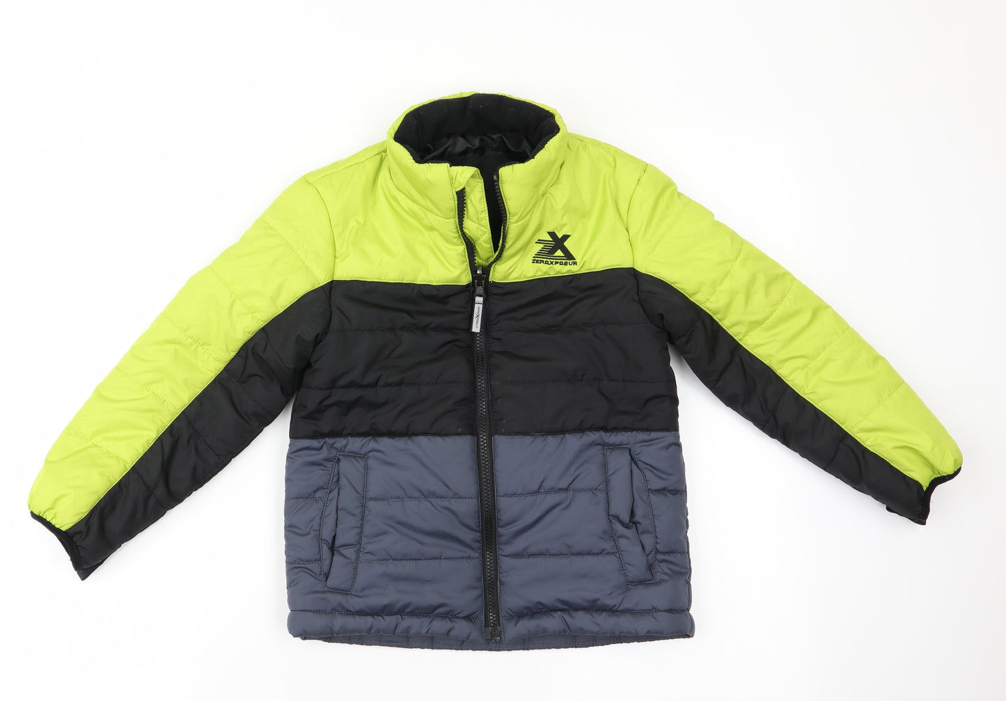 ZeroXposur Boys Black Striped  Anorak Coat Size 5-6 Years