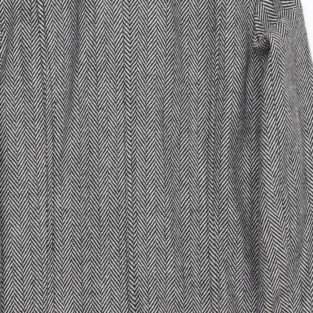 Special Collection  Womens Black Herringbone  Overcoat Coat Size 18
