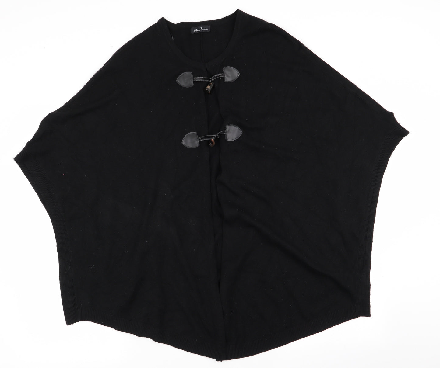 Pia Rossini Womens Black   Cape Jumper   - Poncho