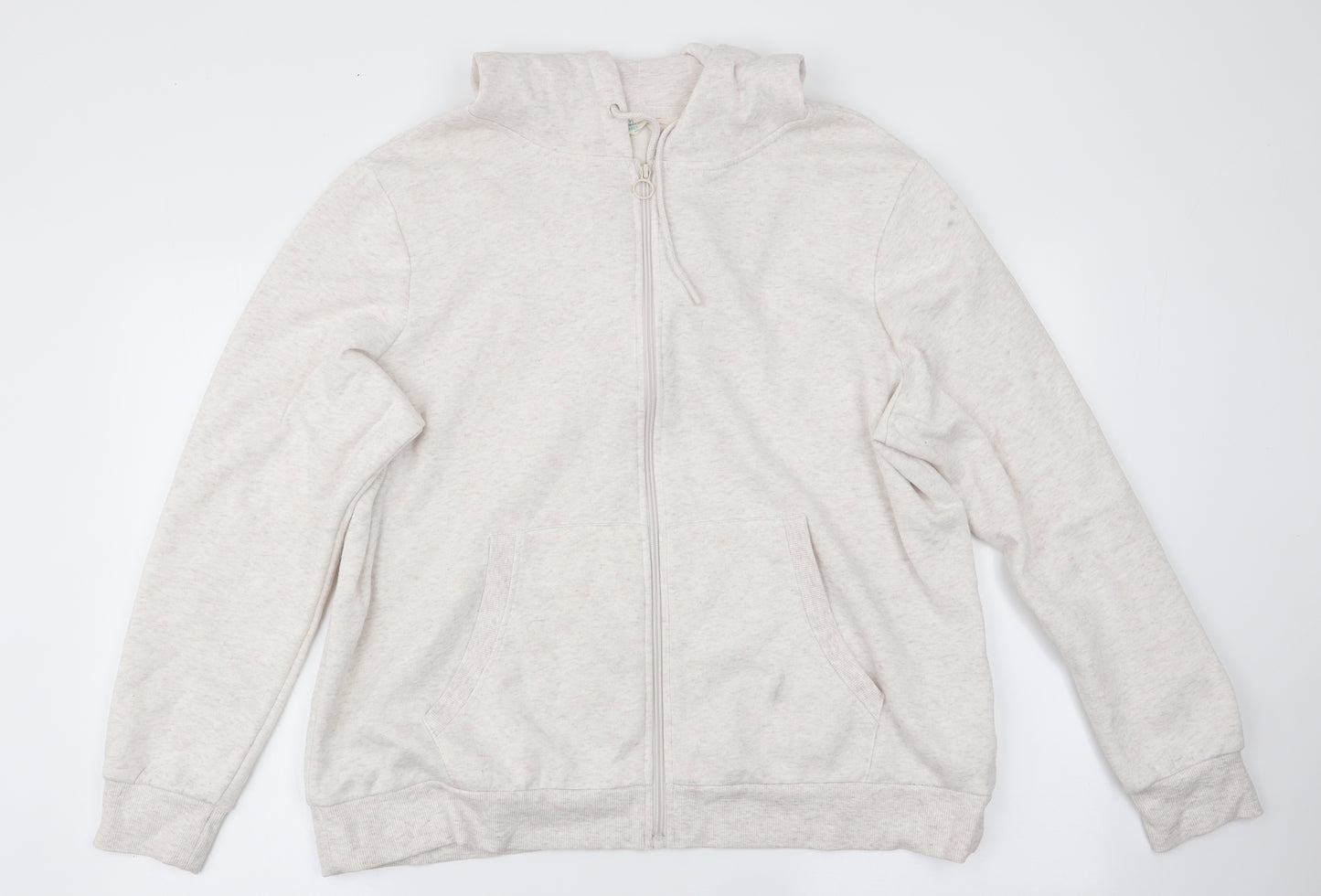 Primark Womens Ivory   Full Zip Hoodie Size 18