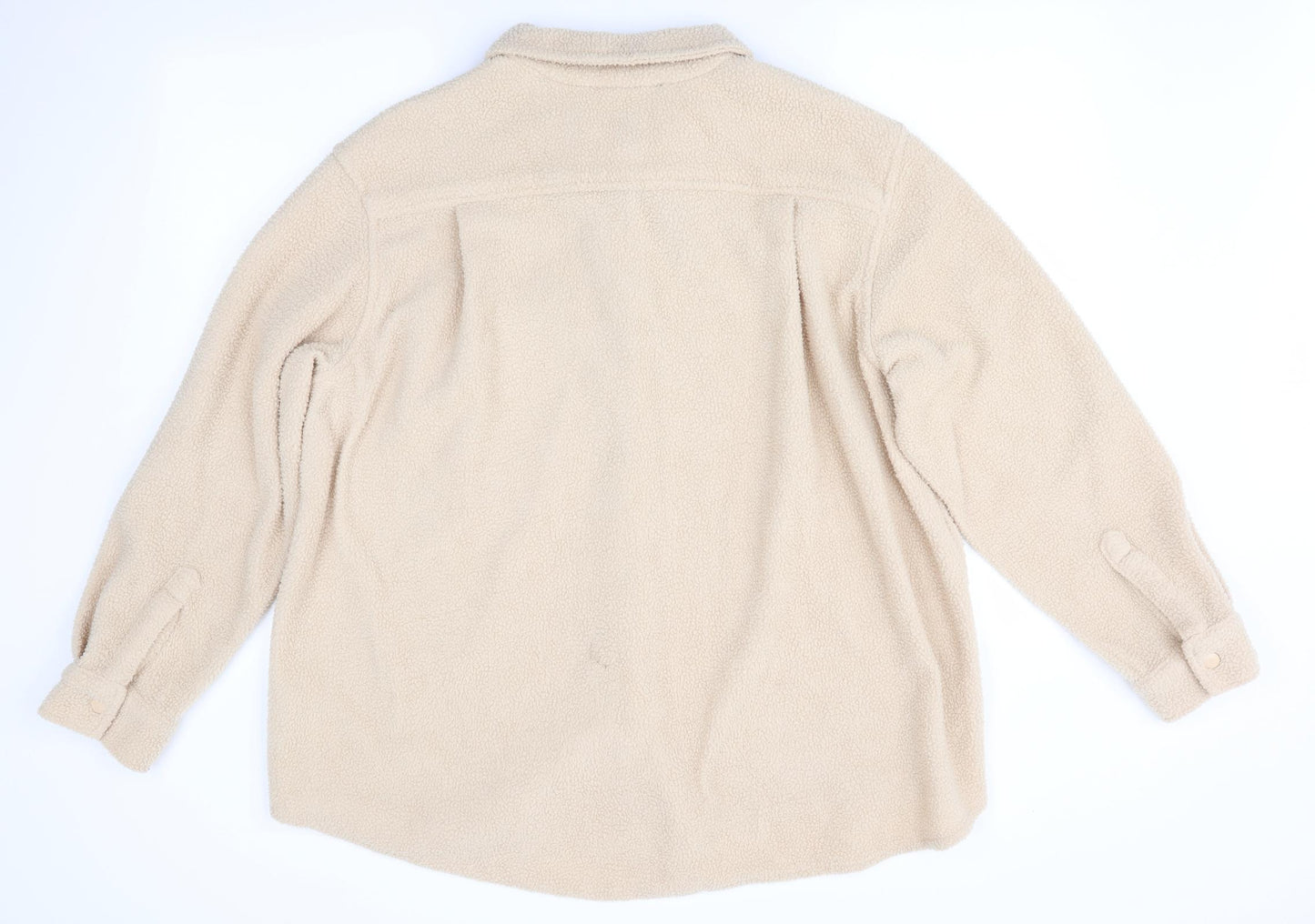 Primark Womens Beige   Jacket Coat Size 14  - Fleece Feel Exterior