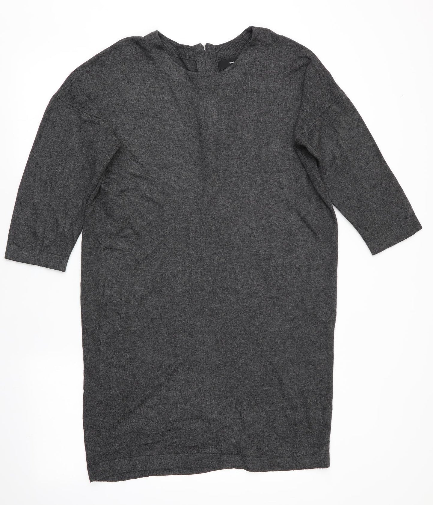 VERO MODA Womens Grey   Jumper Dress  Size L  - Back Zip
