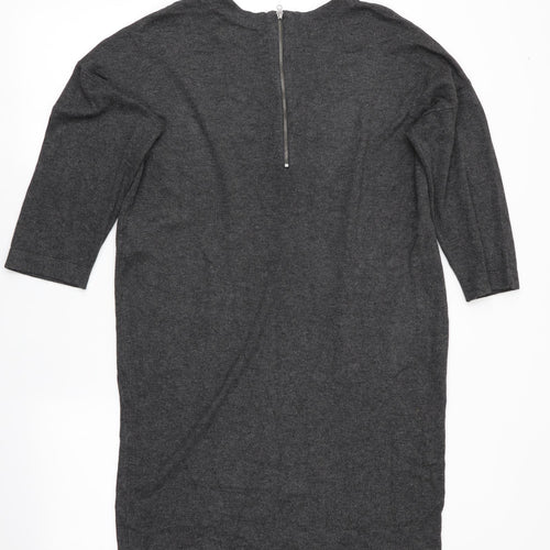 VERO MODA Womens Grey   Jumper Dress  Size L  - Back Zip