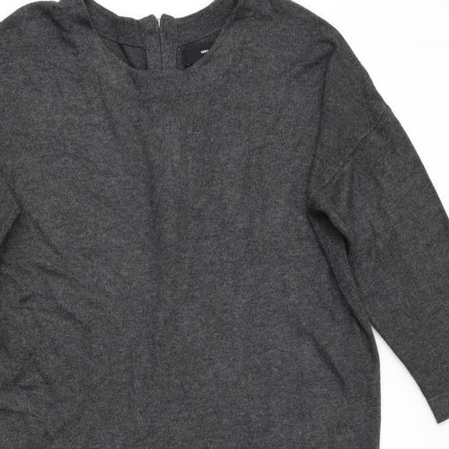 VERO MODA Womens Grey   Jumper Dress  Size L  - Back Zip