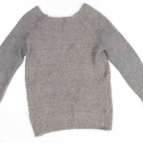 Select Womens Brown   Pullover Jumper Size 6  - Fluffy