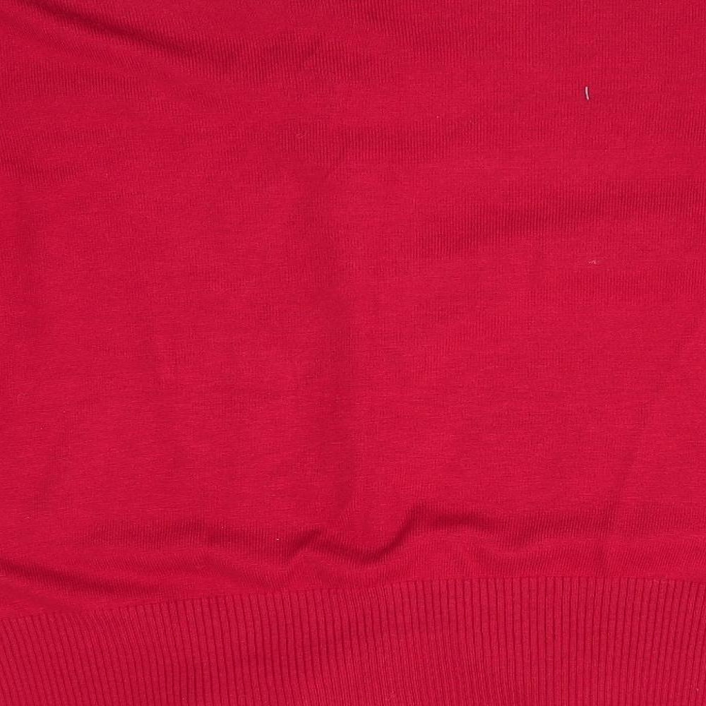 Marks and Spencer Womens Red   Cardigan Jumper Size 10