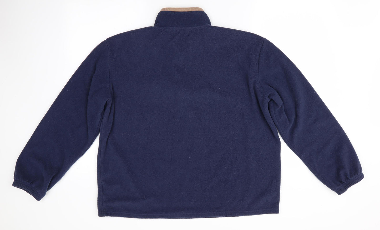 Atlas for Men Mens Blue   Henley Jumper Size L  - Fleece Feel Exterior