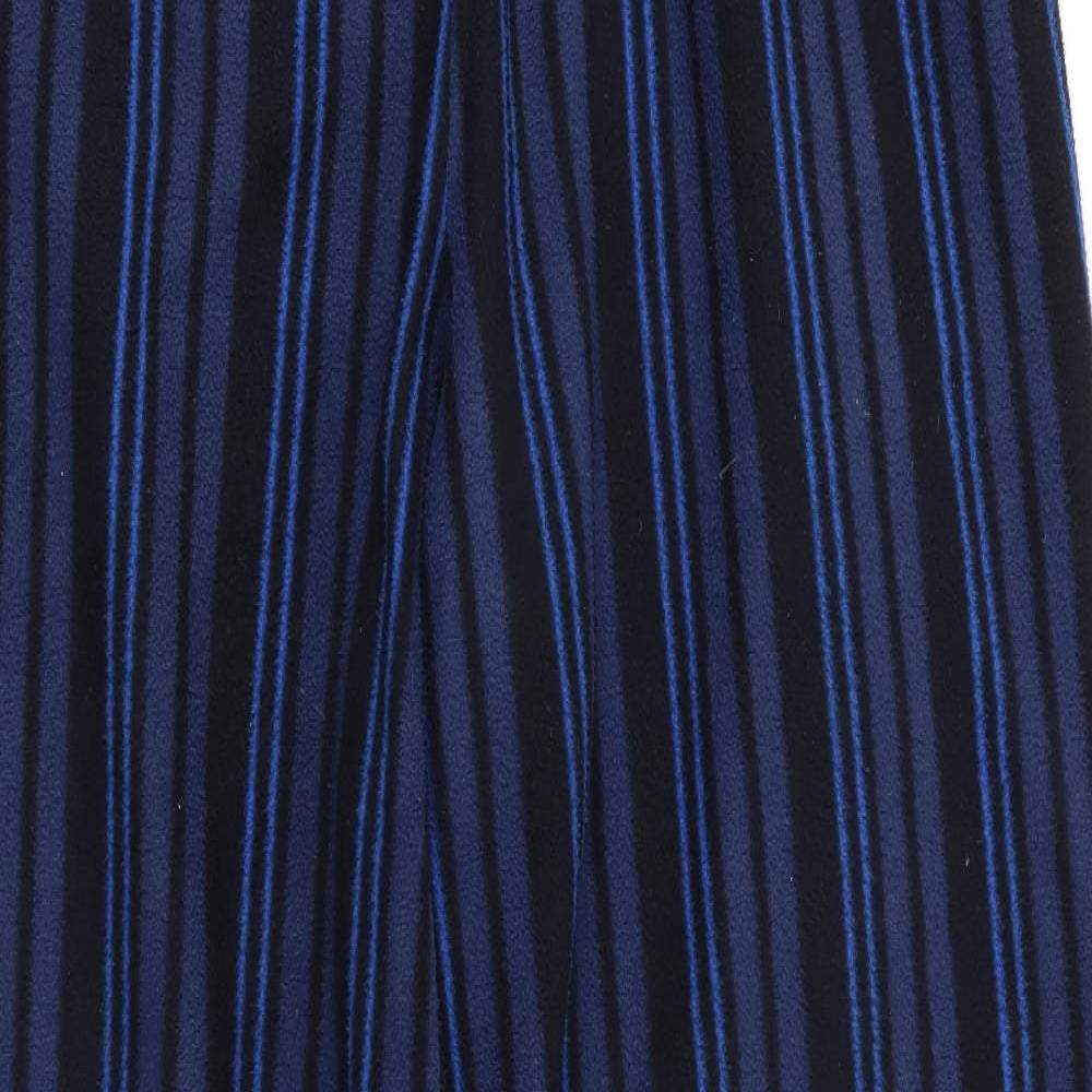 Marks and Spencer Mens Blue Striped   Pyjama Pants