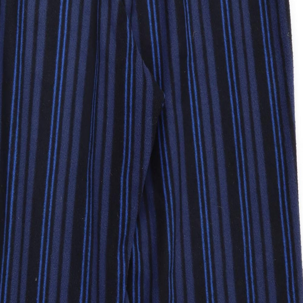 Marks and Spencer Mens Blue Striped   Pyjama Pants