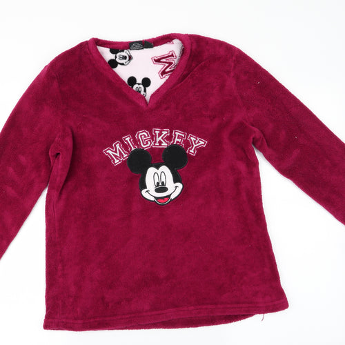 Love to Lounge Womens Purple Animal Print   Pyjama Top Size S  - Mickey Mouse