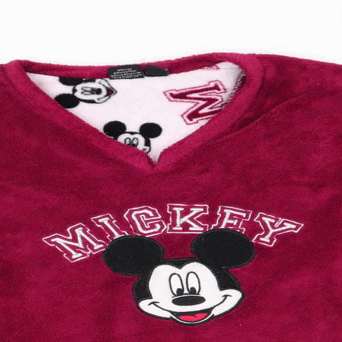 Love to Lounge Womens Purple Animal Print   Pyjama Top Size S  - Mickey Mouse