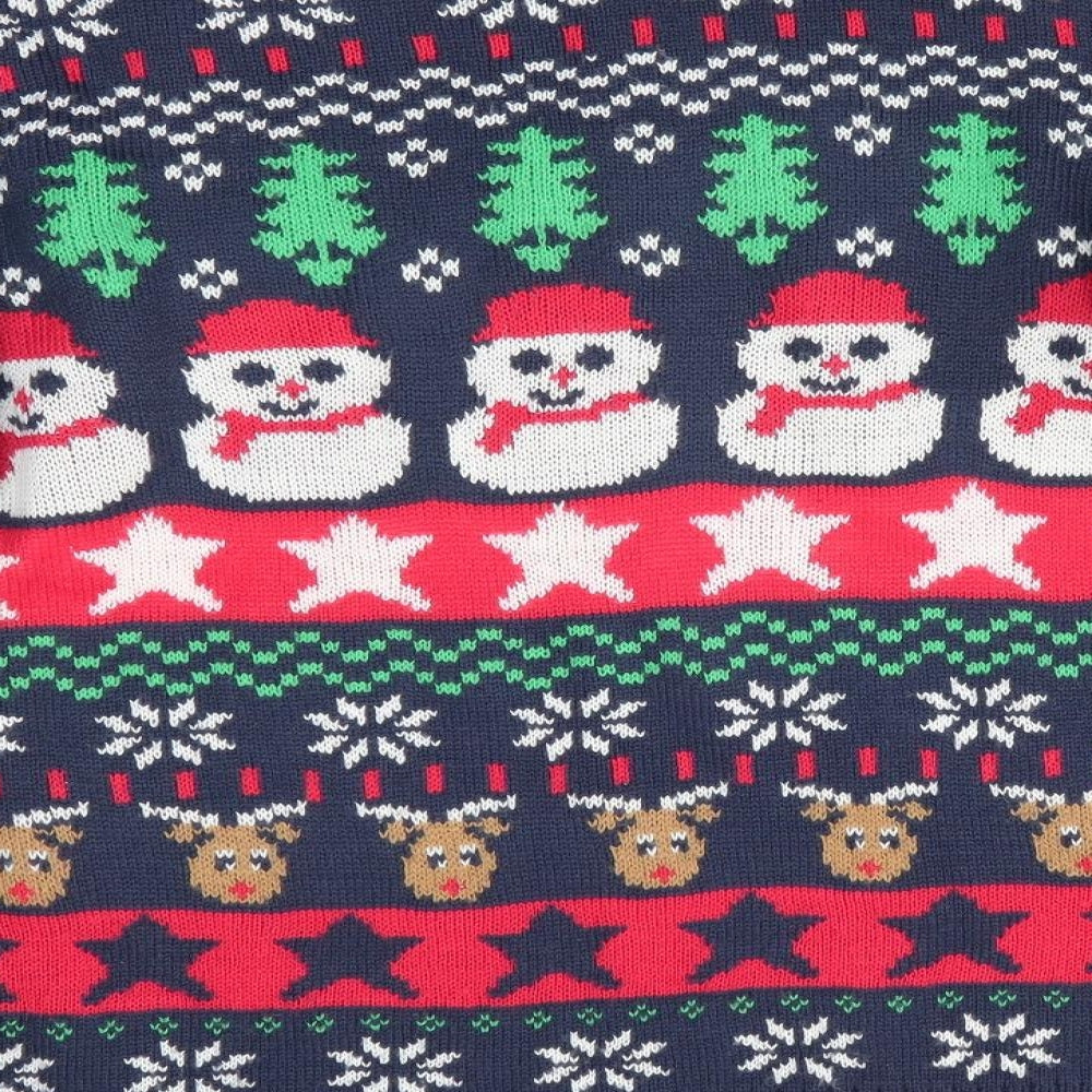 Lilly & Dan Boys Blue Animal Print  Pullover Jumper Size 11-12 Years  - Christmas Jumper