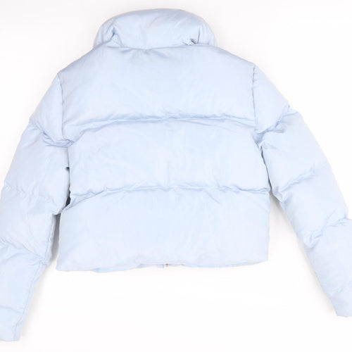 Pretty Little Thing Womens Blue   Puffer Jacket Coat Size 6