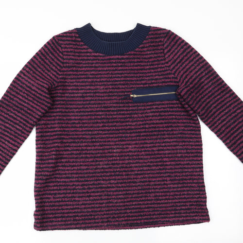 NEXT Womens Blue Striped  Pullover Jumper Size 12