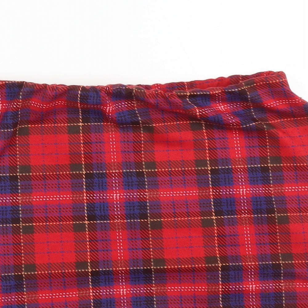 Primark Womens Multicoloured Check  Straight & Pencil Skirt Size 10