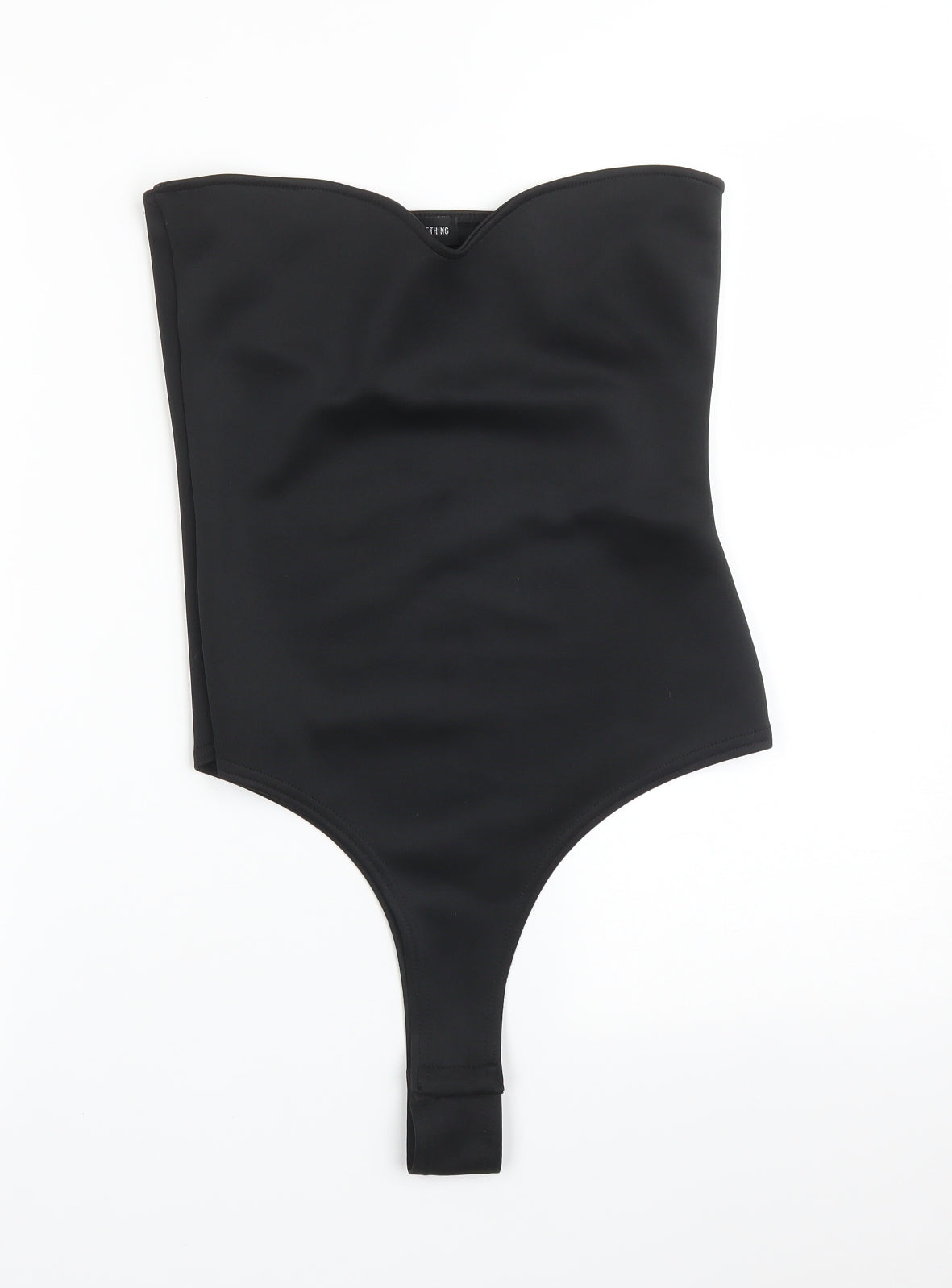 PRETTYLITTLETHING Womens Black   Bodysuit One-Piece Size 12