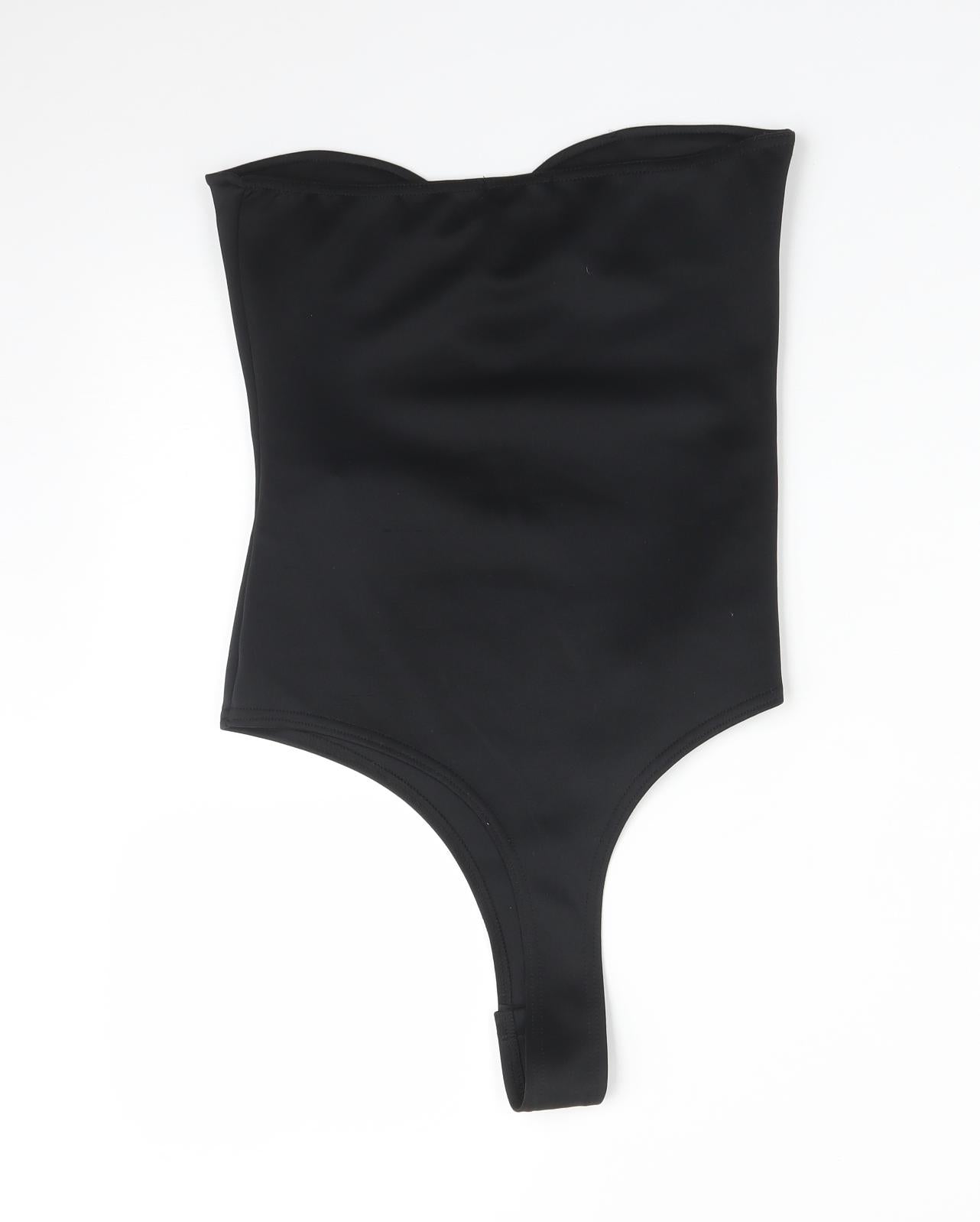 PRETTYLITTLETHING Womens Black   Bodysuit One-Piece Size 12