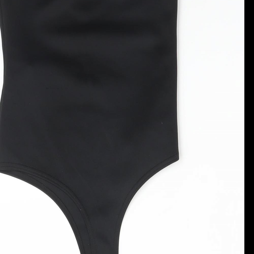PRETTYLITTLETHING Womens Black   Bodysuit One-Piece Size 12