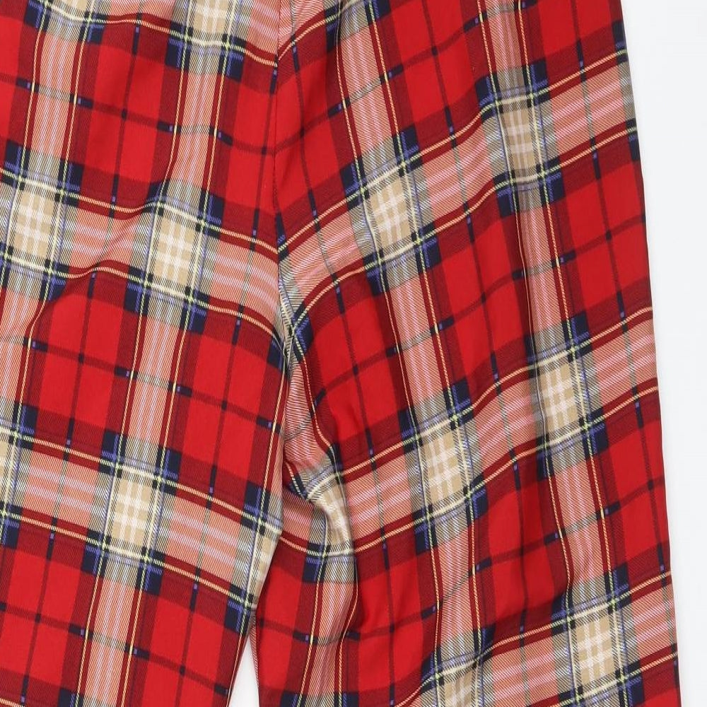 PRETTYLITTLETHING Womens Multicoloured Check  Trousers  Size 12 L30 in