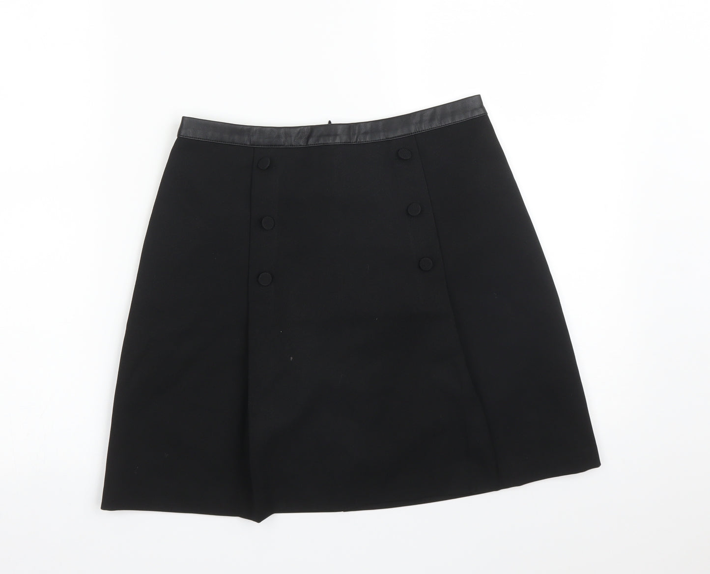 Oasis Womens Black   Straight & Pencil Skirt Size 8