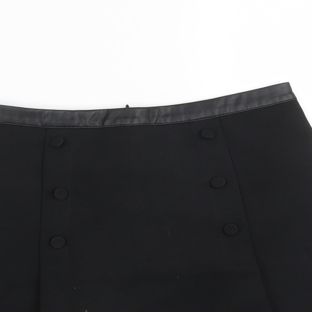 Oasis Womens Black   Straight & Pencil Skirt Size 8