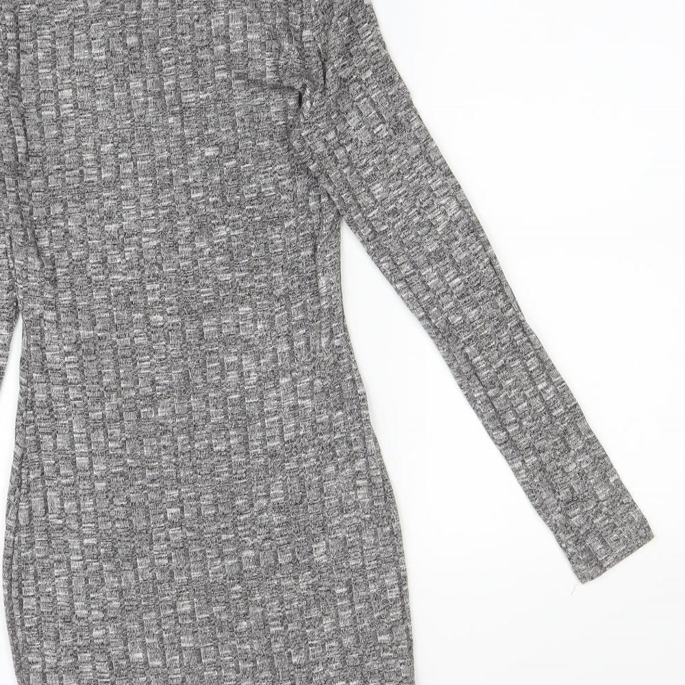 SheIn Womens Grey Striped  Bodycon  Size XS