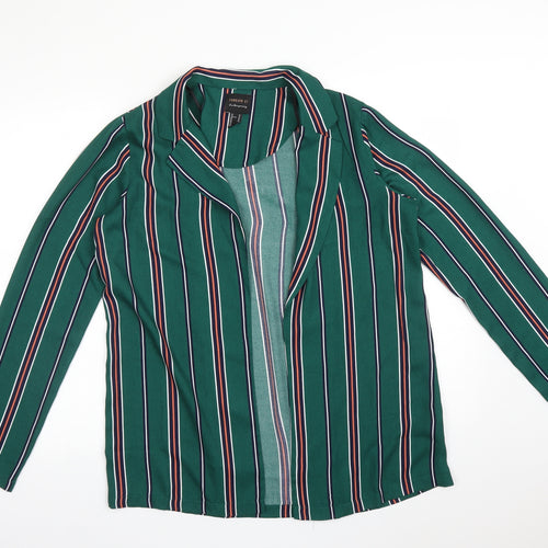FOREVER 21 Womens Multicoloured Striped  Jacket Blazer Size M