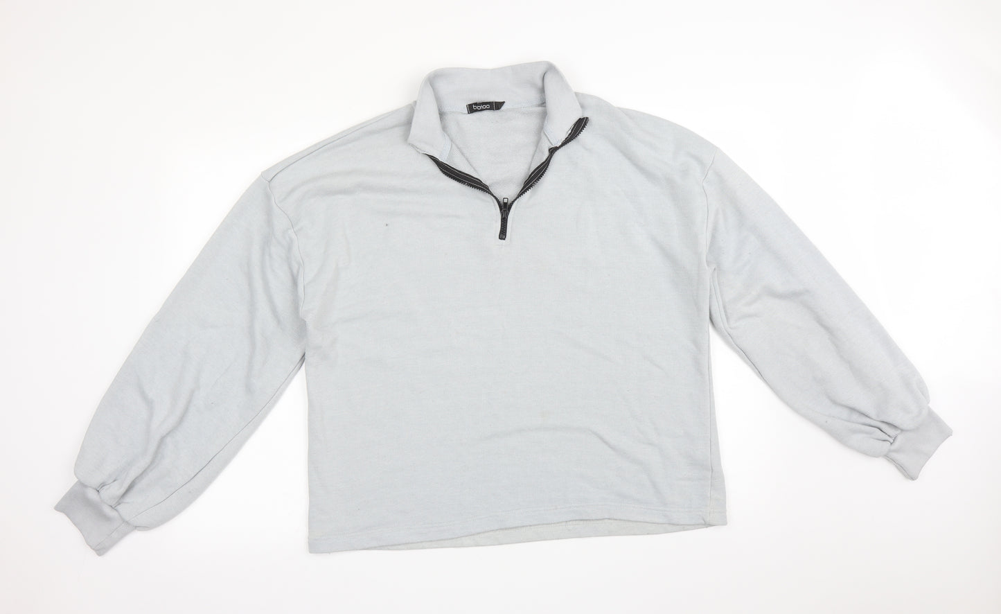 Boohoo Womens Grey   Pullover Sweatshirt Size L