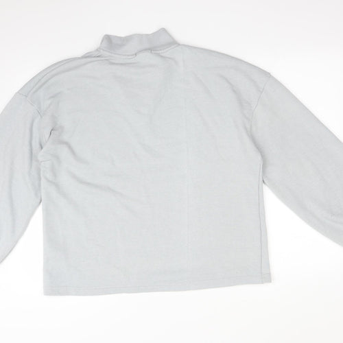 Boohoo Womens Grey   Pullover Sweatshirt Size L