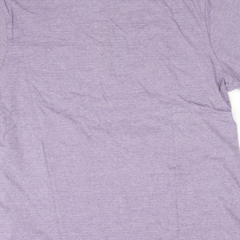 M&S Mens Purple    Polo Size XL